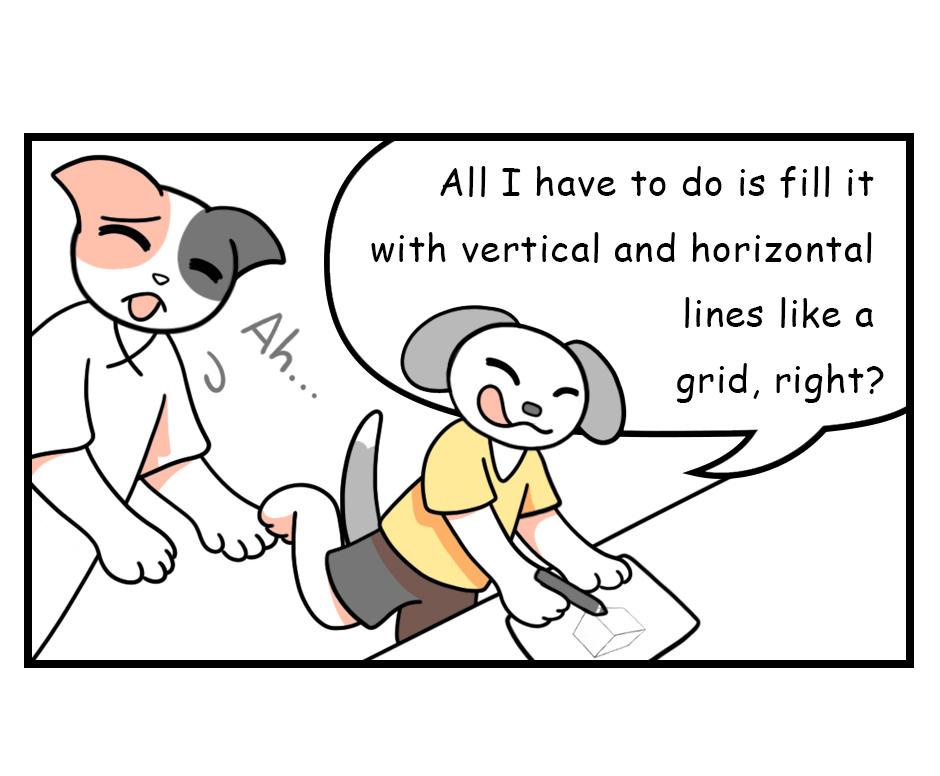 Mikesaka Art Class (◆Episodes are about art methods.) - Episode 105, Page 4: 81. ◆Details for Drawing in 3D