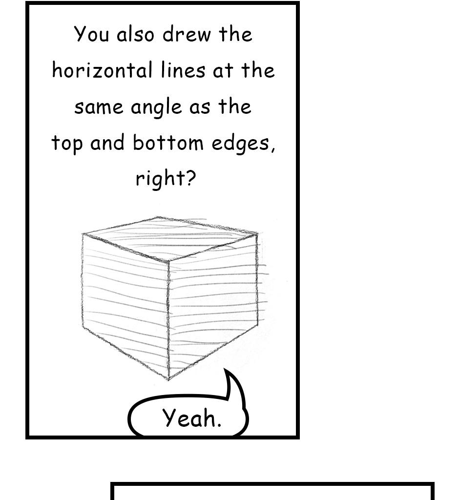 Mikesaka Art Class (◆Episodes are about art methods.) - Episode 106, Page 2: 82. ◆How to Draw the Faces of a Cube