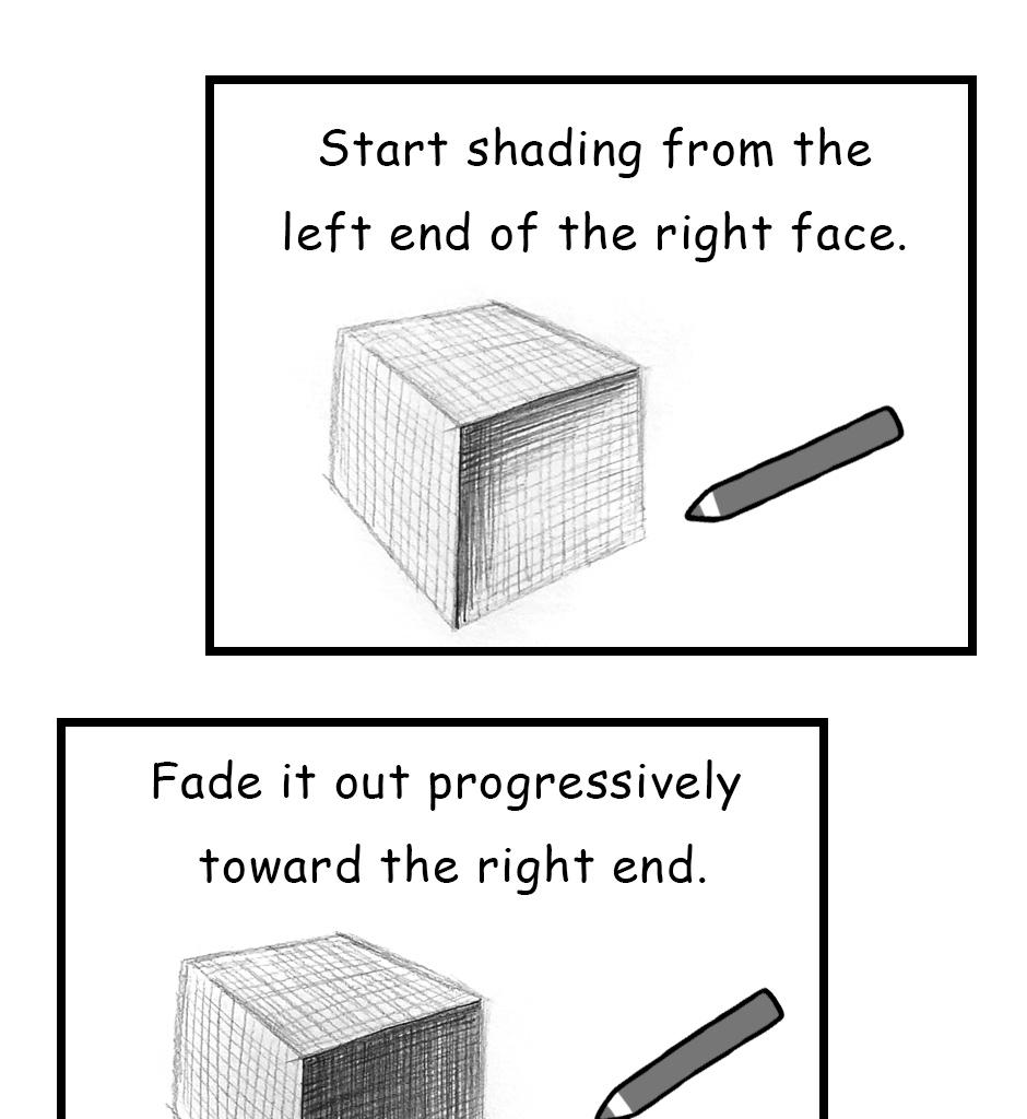 Mikesaka Art Class (◆Episodes are about art methods.) - Episode 109, Page 2: 85. ◆Shading a Cube
