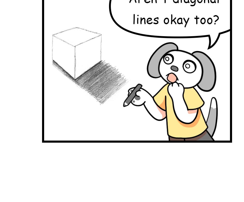 Mikesaka Art Class (◆Episodes are about art methods.) - Episode 110, Page 2: 86. ◆The Shadow of a Cube