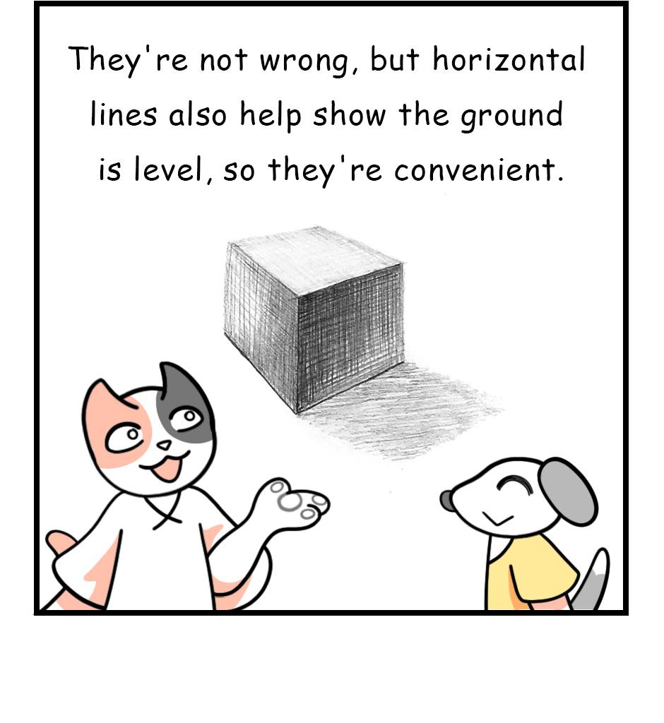 Mikesaka Art Class (◆Episodes are about art methods.) - Episode 110, Page 3: 86. ◆The Shadow of a Cube