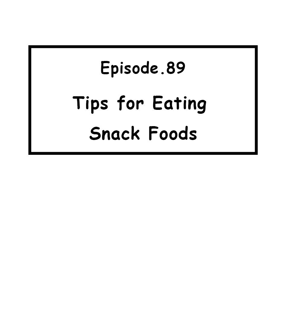 Mikesaka Art Class (◆Episodes are about art methods.) - Episode 113, Page 1: 89. Tips for Eating Snack Foods