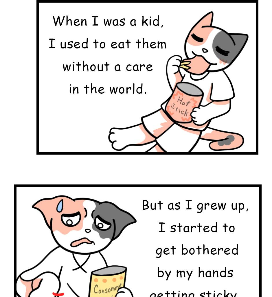 Mikesaka Art Class (◆Episodes are about art methods.) - Episode 113, Page 2: 89. Tips for Eating Snack Foods