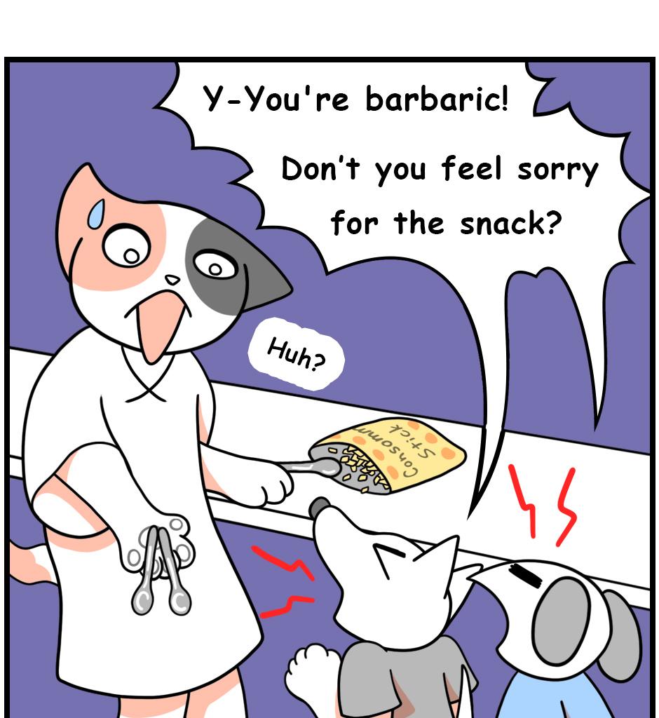 Mikesaka Art Class (◆Episodes are about art methods.) - Episode 113, Page 6: 89. Tips for Eating Snack Foods