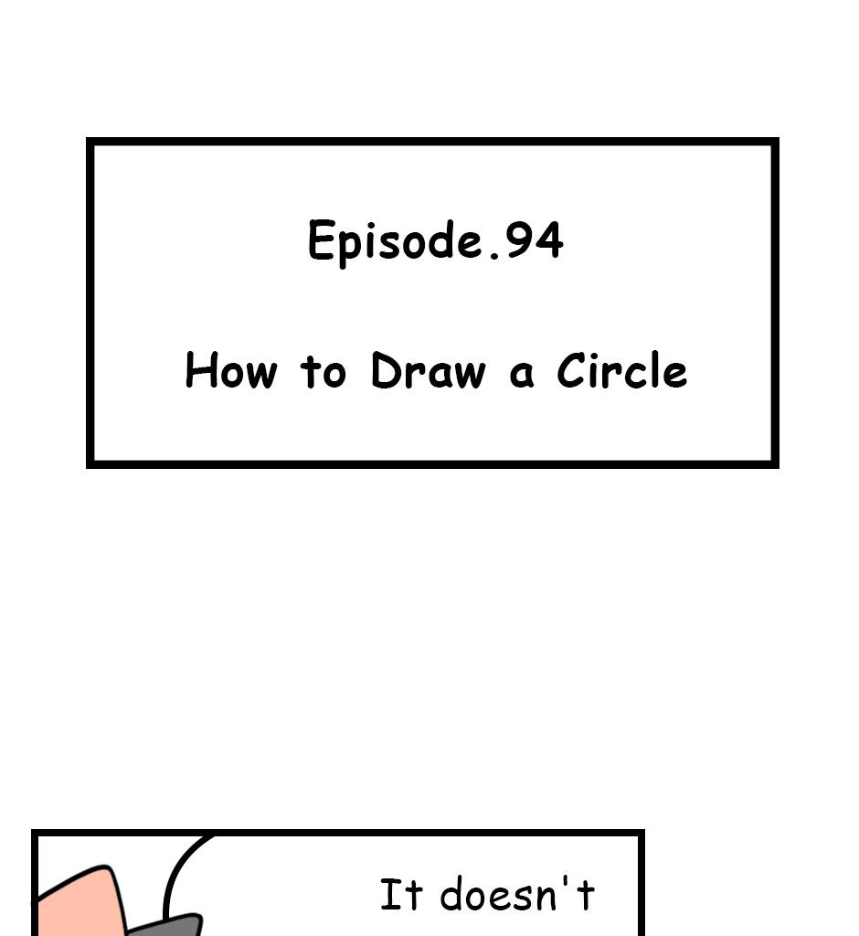 Mikesaka Art Class (◆Episodes are about art methods.) - Episode 119, Page 1: 94. ◆How to Draw a Circle