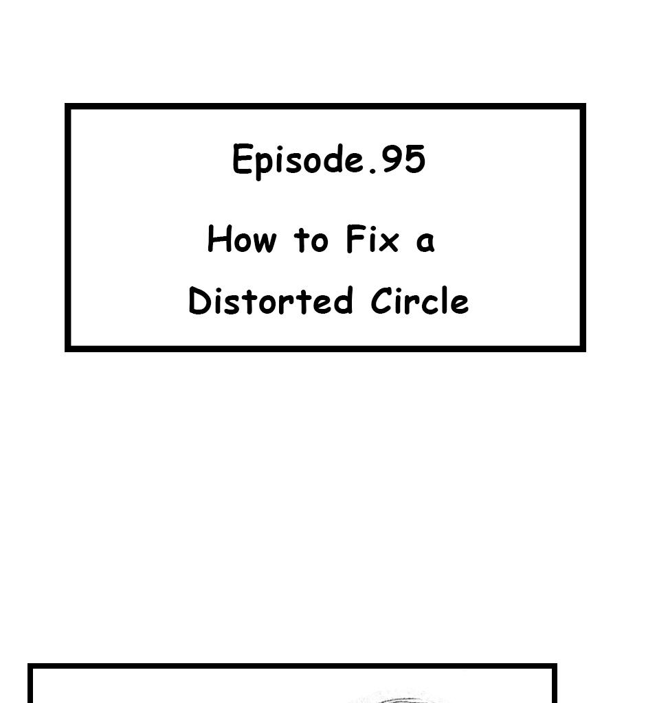 Mikesaka Art Class (◆Episodes are about art methods.) - Episode 120, Page 1: 95. ◆How to Fix a Distorted Circle