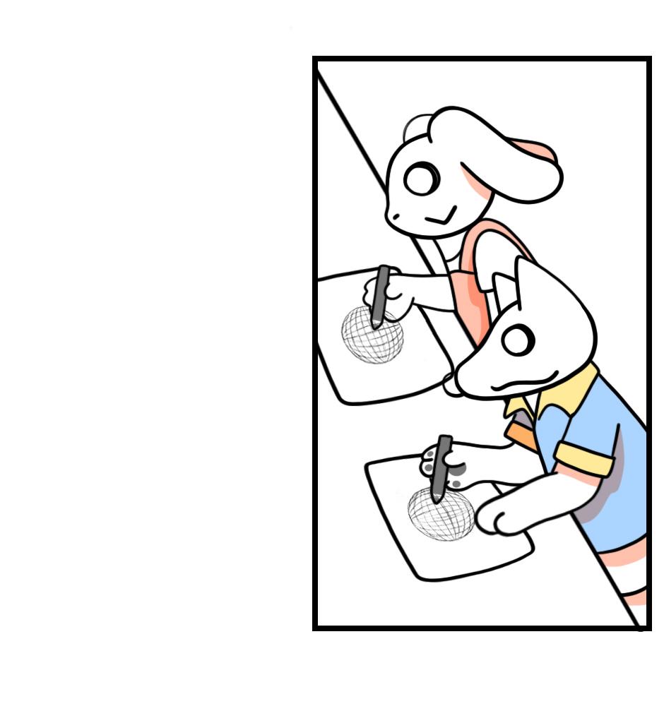 Mikesaka Art Class (◆Episodes are about art methods.) - Episode 122, Page 3: 96. ◆How to Draw the Face of a Sphere(2/2)