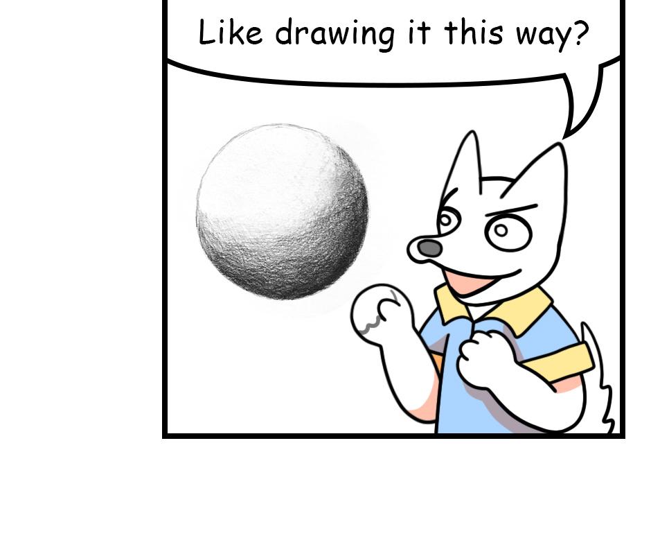 Mikesaka Art Class (◆Episodes are about art methods.) - Episode 122, Page 4: 96. ◆How to Draw the Face of a Sphere(2/2)