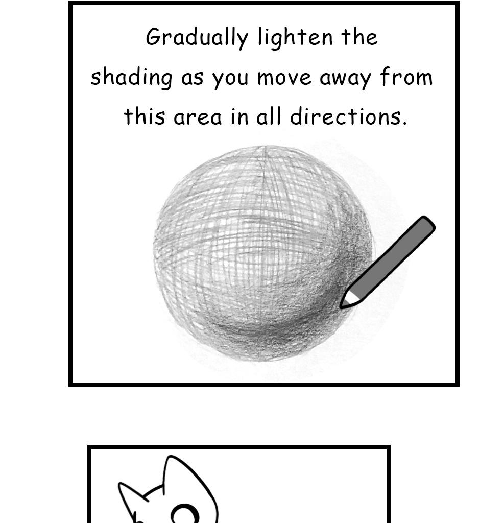 Mikesaka Art Class (◆Episodes are about art methods.) - Episode 123, Page 5: 97. ◆Shading a Sphere