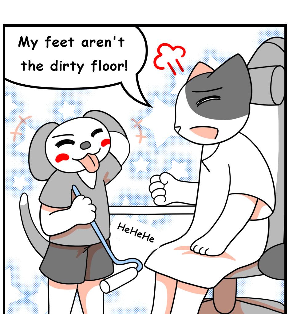 Mikesaka Art Class (◆Episodes are about art methods.) - Episode 125, Page 11: 99. How to Use a Broom