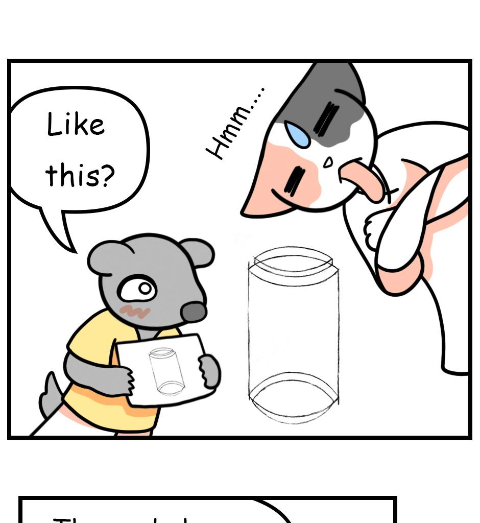 Mikesaka Art Class (◆Episodes are about art methods.) - Episode 131, Page 6:  103. ◆How to Draw an Ellipse