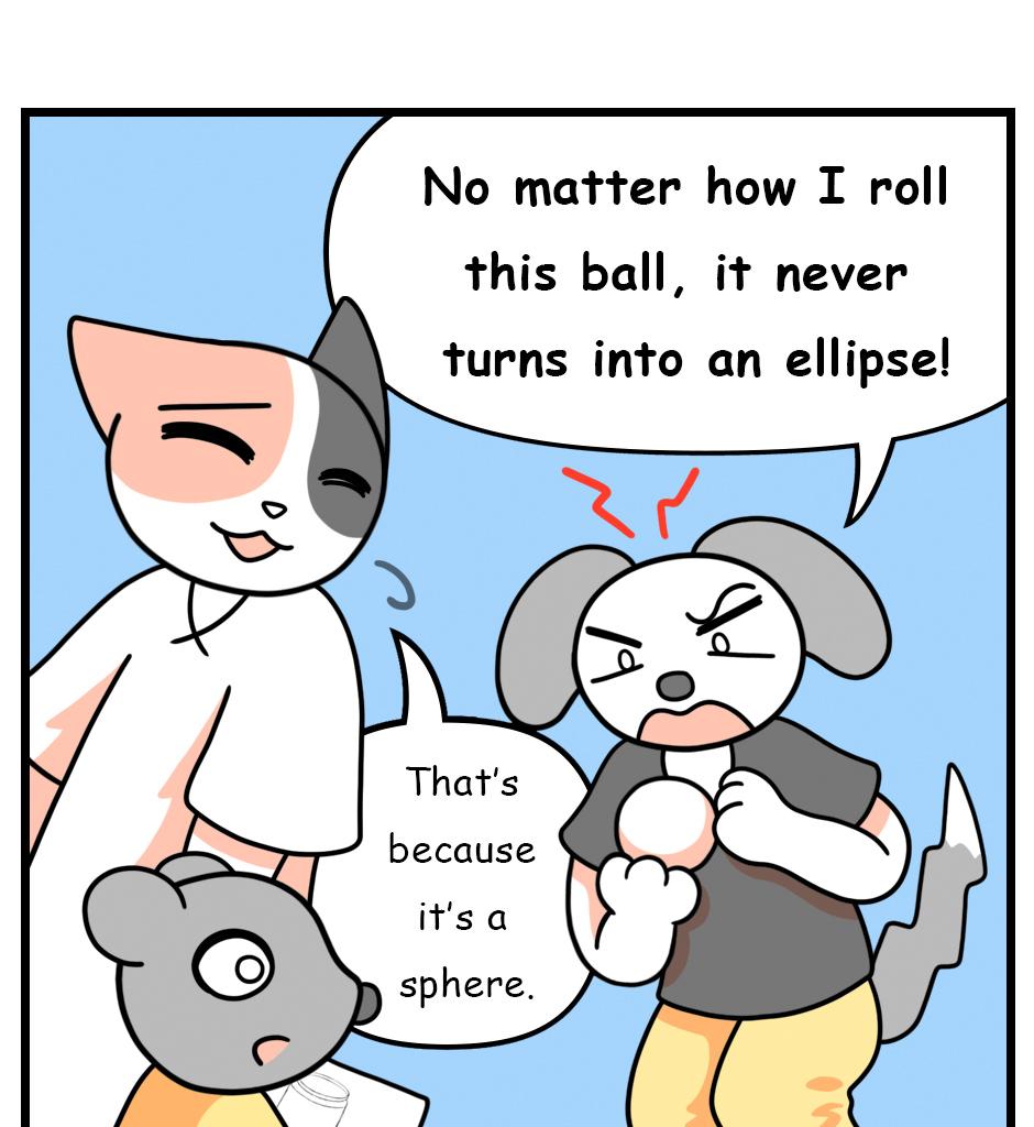 Mikesaka Art Class (◆Episodes are about art methods.) - Episode 131, Page 11:  103. ◆How to Draw an Ellipse