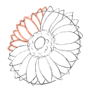 Mikesaka Art Class (◆Episodes are about art methods.) - Episode 142: 111. ◆Sketching a Gerbera from Every Angle(1/3)