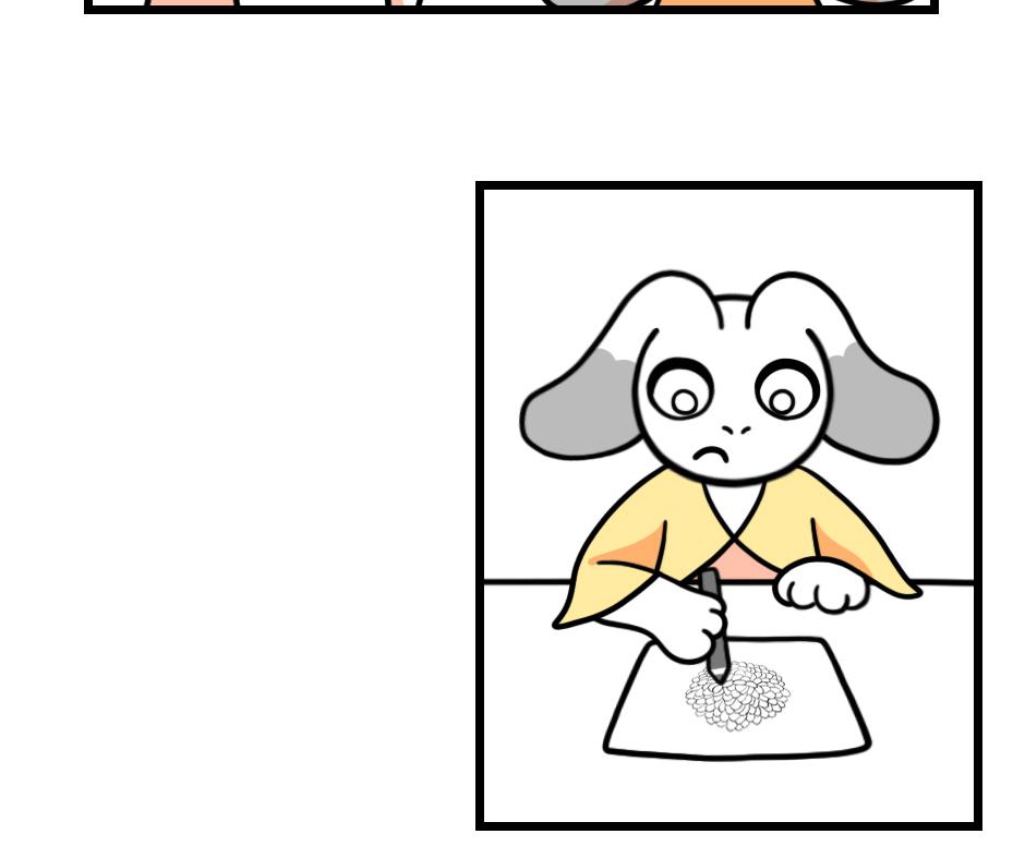 Mikesaka Art Class (◆Episodes are about art methods.) - Episode 147, Page 5: 114. ◆Sketching a Chrysanthemum
