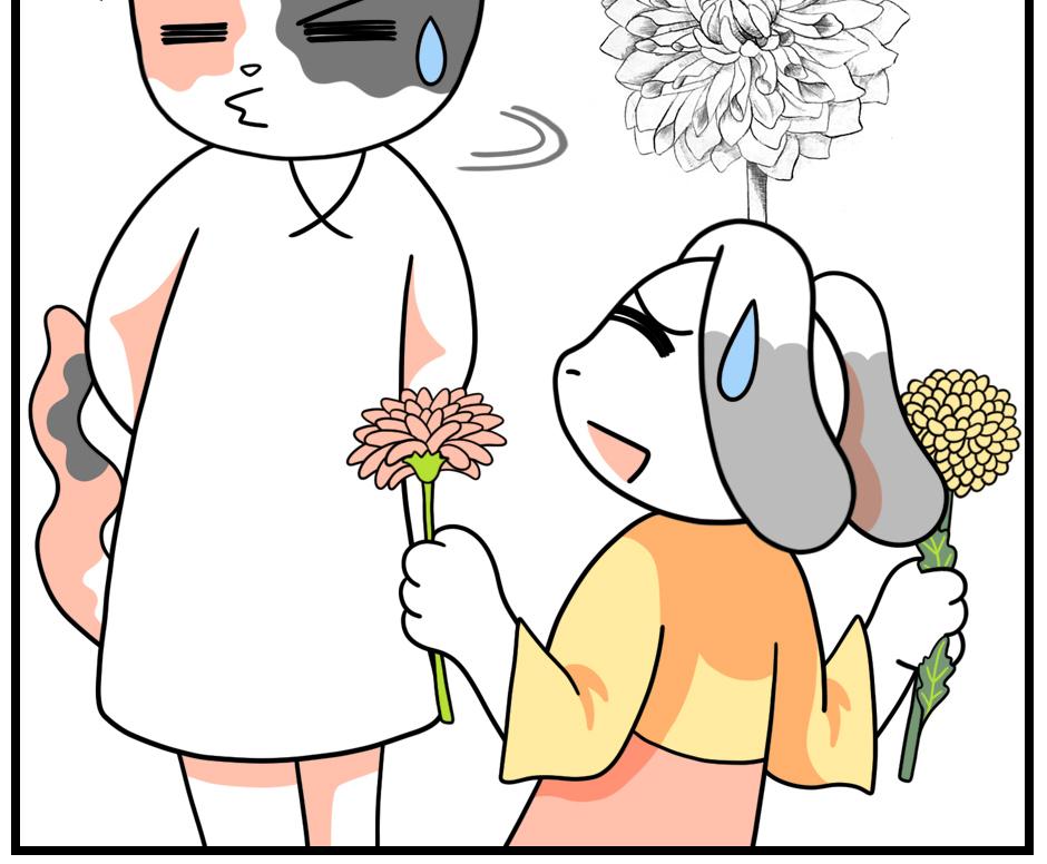 Mikesaka Art Class (◆Episodes are about art methods.) - Episode 147, Page 7: 114. ◆Sketching a Chrysanthemum