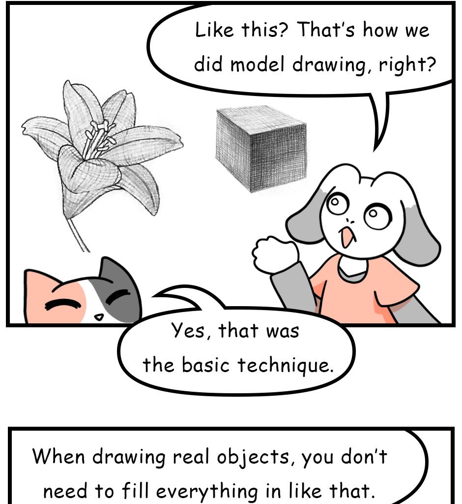 Mikesaka Art Class (◆Episodes are about art methods.) - Episode 150, Page 4: 117. ◆Adding Line Art Details
