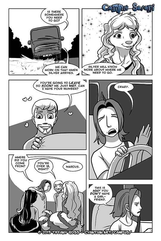 Campus Safari - Episode 56, Page 1: 2013-07-15-Campus-Safari-Chapter-4-Page-1