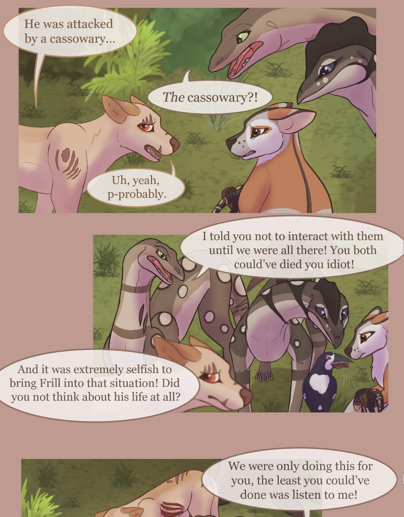 Unearthed Enmity - Episode 7, Page 9: Ch 7: The Cassowary