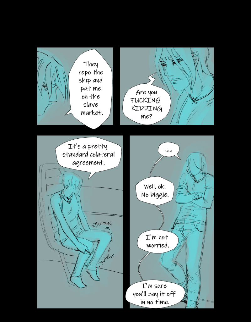 Black + Blue: Scar Tissue - Episode 2, Page 9: Part two: Dysphoria