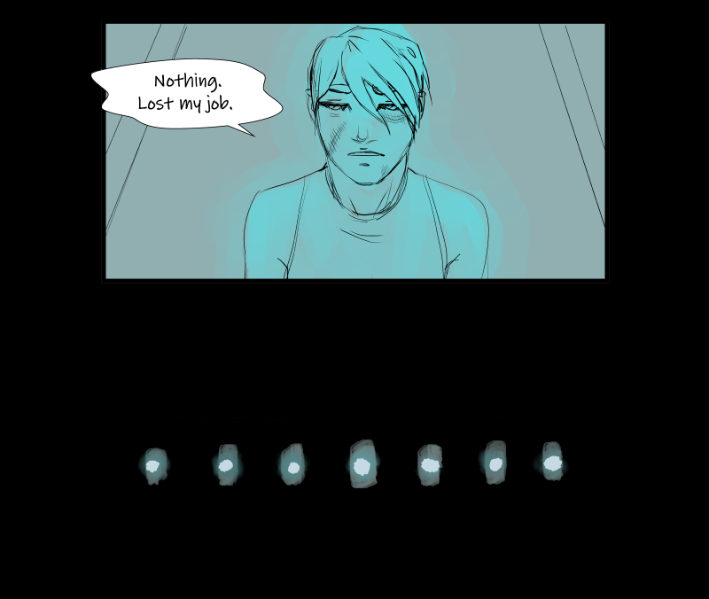Black + Blue: Scar Tissue - Episode 3, Page 8: Part three: Another day another dollar