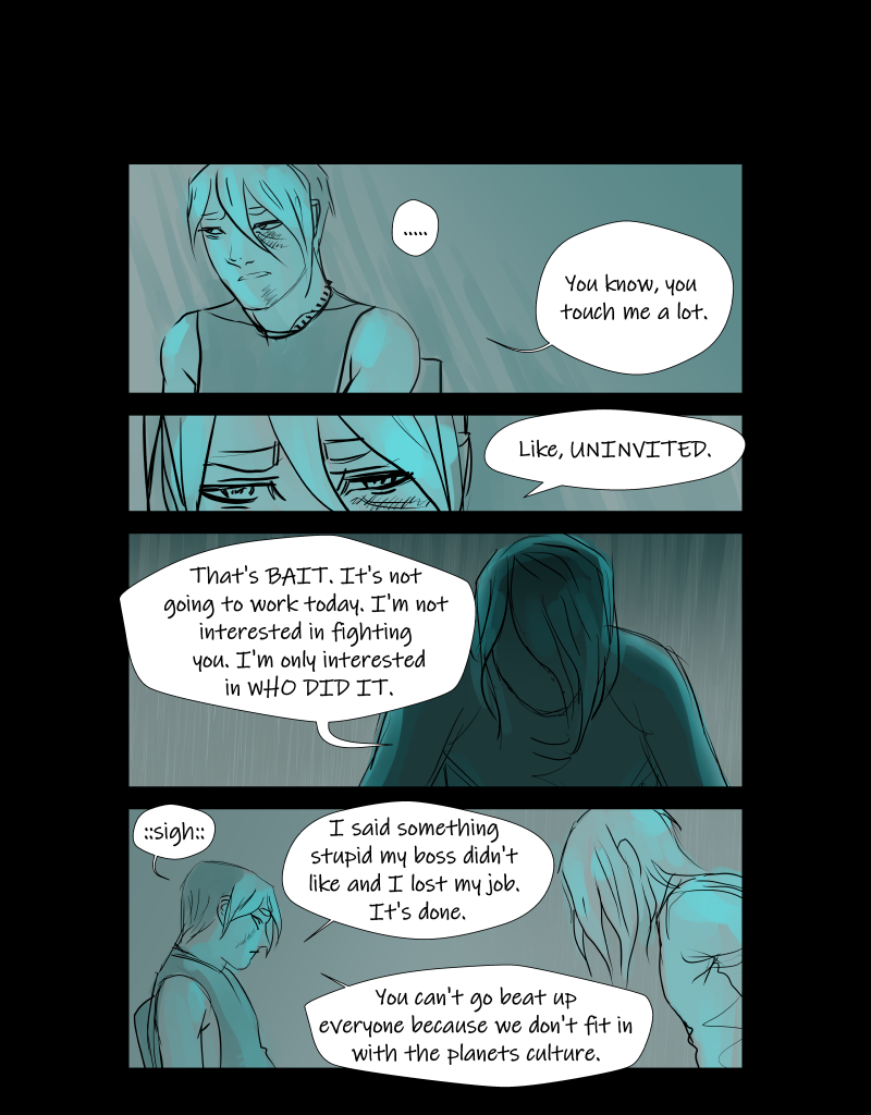 Black + Blue: Scar Tissue - Episode 4, Page 3: Part four: Black eyed