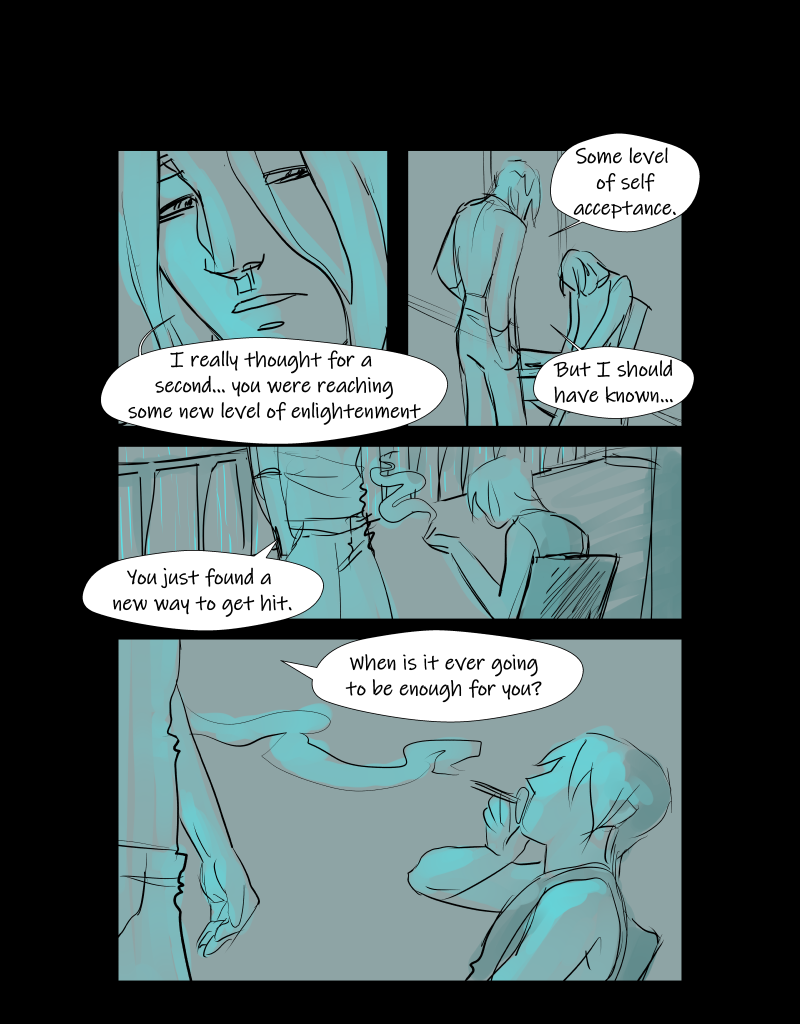 Black + Blue: Scar Tissue - Episode 4, Page 6: Part four: Black eyed