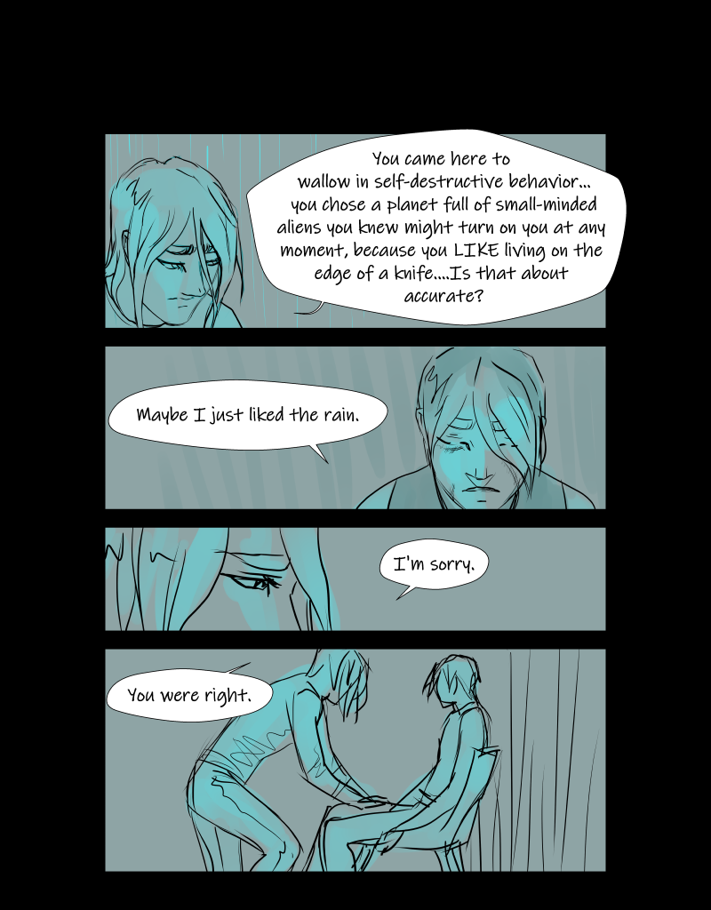 Black + Blue: Scar Tissue - Episode 4, Page 8: Part four: Black eyed