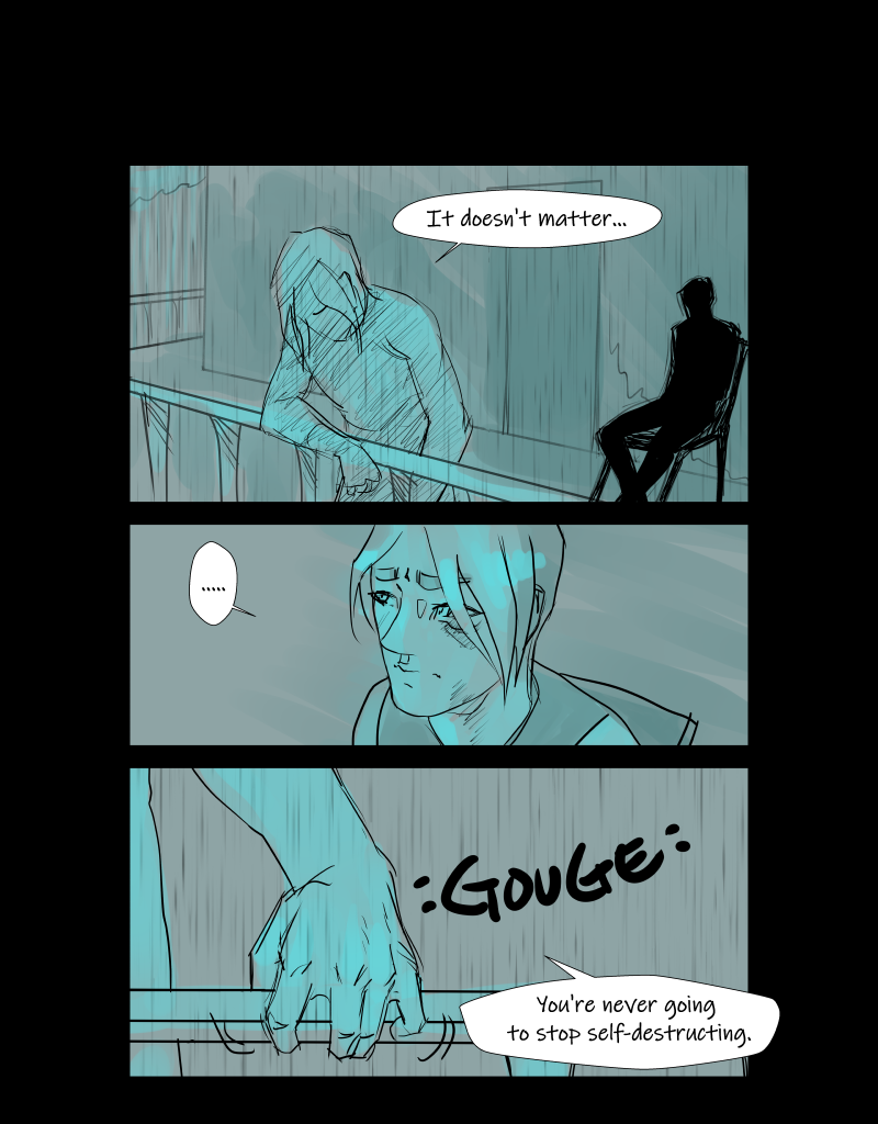 Black + Blue: Scar Tissue - Episode 4, Page 13: Part four: Black eyed