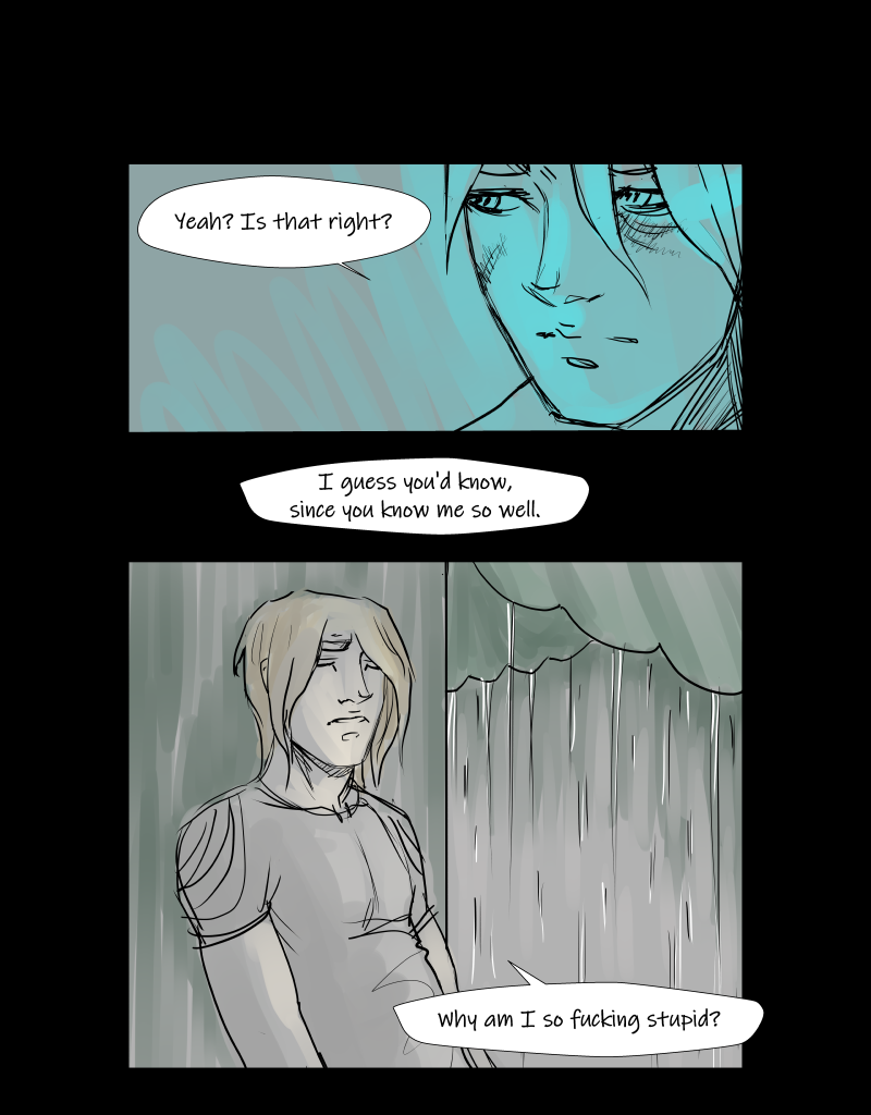 Black + Blue: Scar Tissue - Episode 4, Page 14: Part four: Black eyed