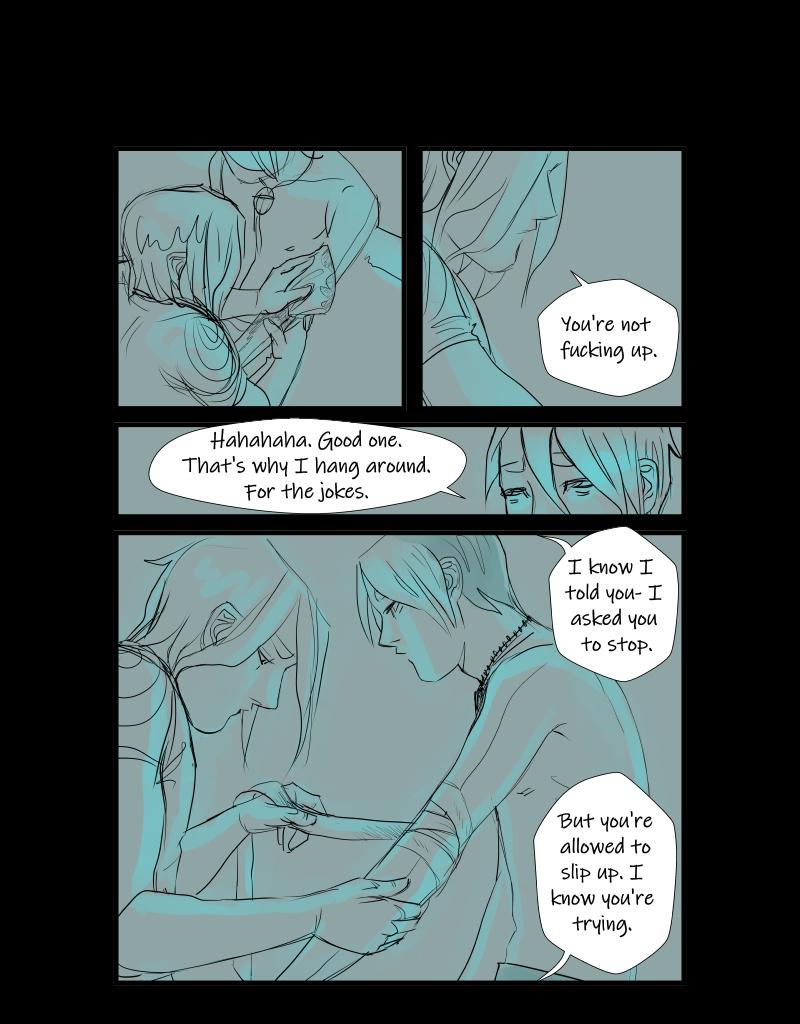 Black + Blue: Scar Tissue - Episode 5, Page 15: Part five: On the floor again