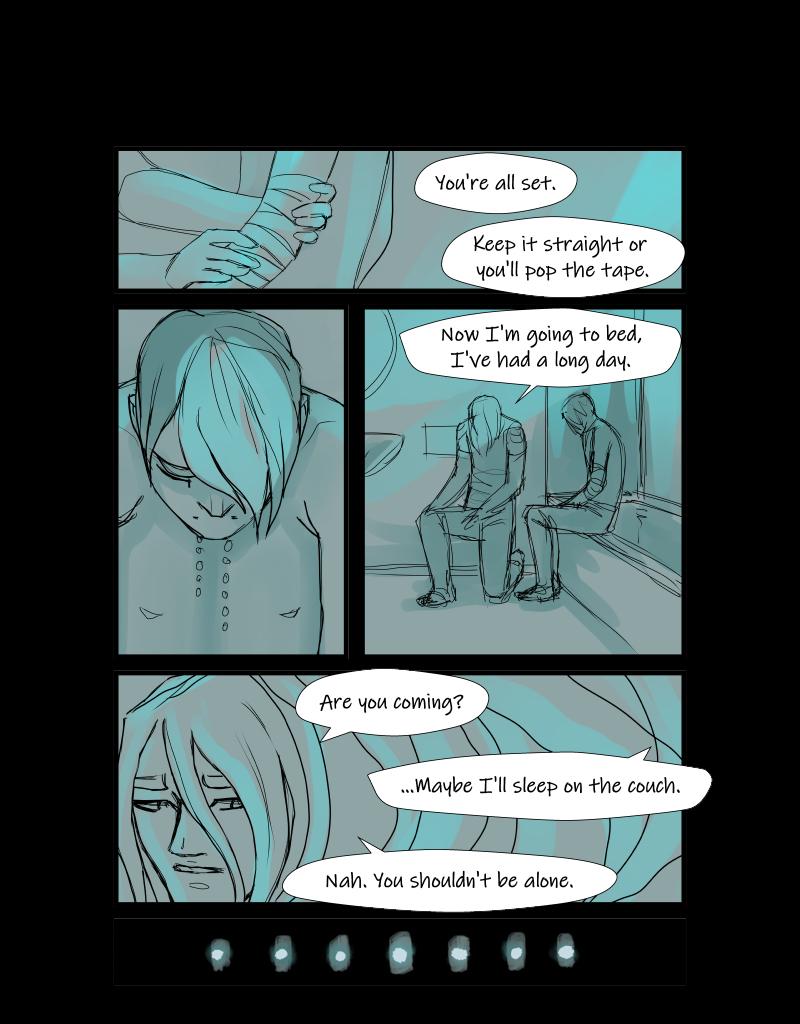 Black + Blue: Scar Tissue - Episode 5, Page 16: Part five: On the floor again
