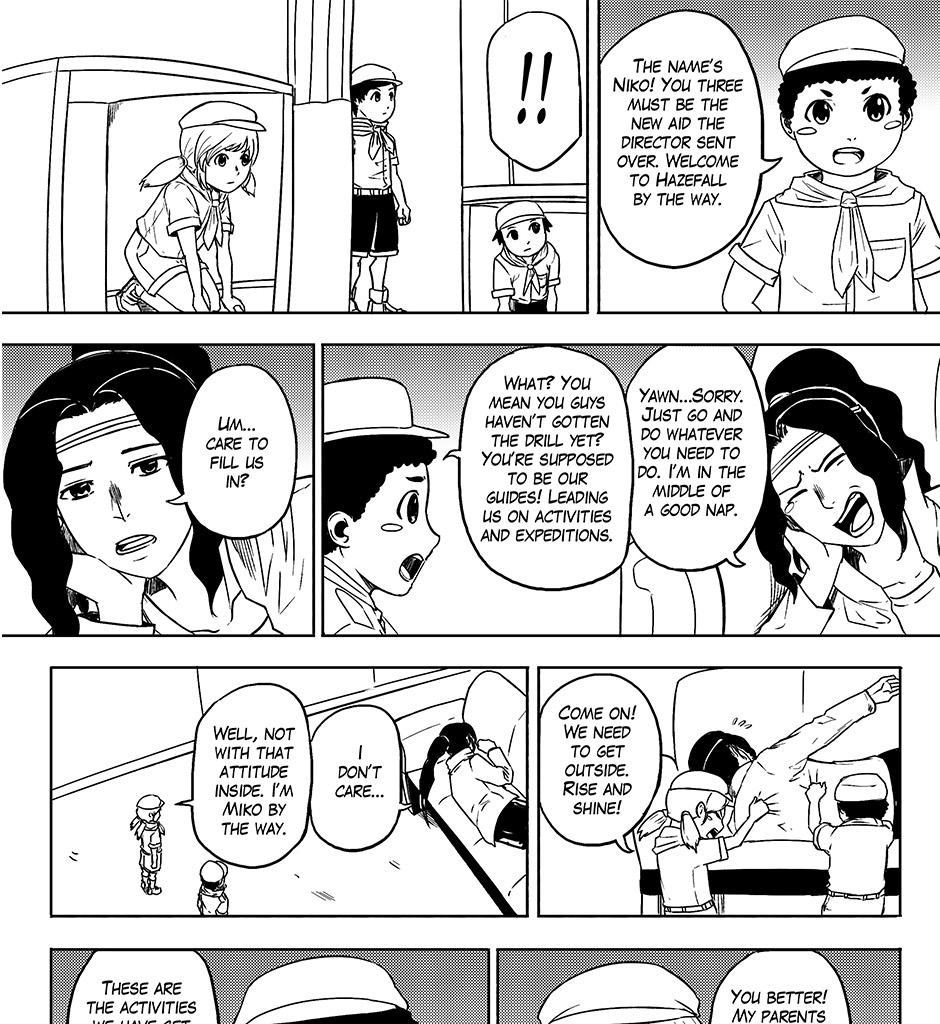 Moontachi Gaiden - Episode 14, Page 3: Ch-4: Spring Breeze: Creature of the Bottom Well (Part 2)