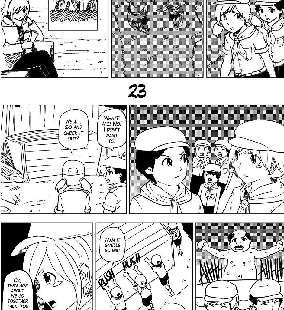 Moontachi Gaiden - Episode 15, Page 4: Ch-4: Spring Breeze: Creature of the Bottom Well (Part 3)