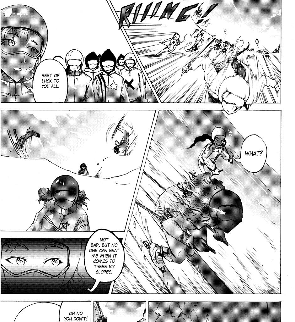 Moontachi Gaiden - Episode 18, Page 4: Ch-5: Snow Business: The showdown at Snowpike Resort (Part 2) 