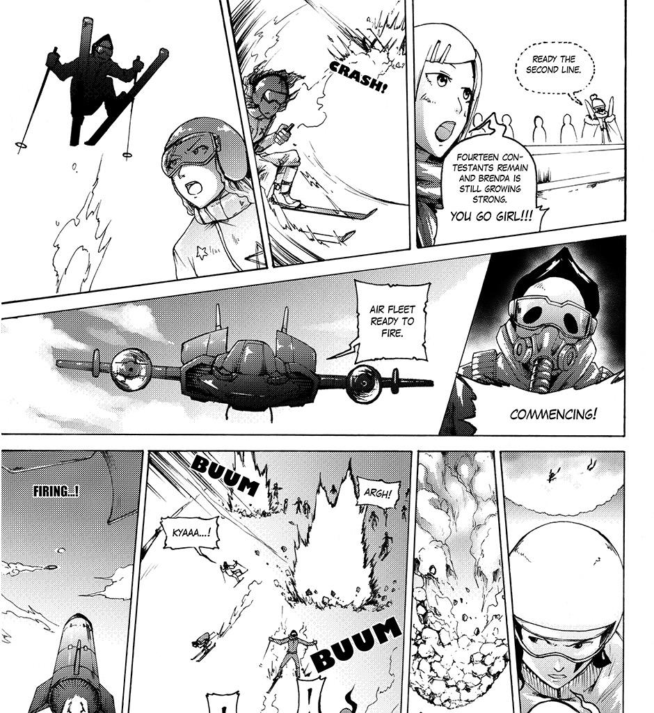 Moontachi Gaiden - Episode 18, Page 5: Ch-5: Snow Business: The showdown at Snowpike Resort (Part 2) 