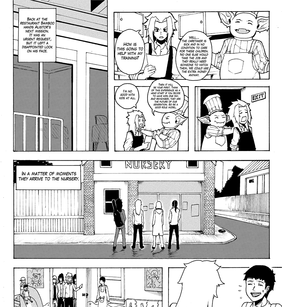 Moontachi Gaiden - Episode 23, Page 4: Ch-7: Nursery Terror (Part 1)