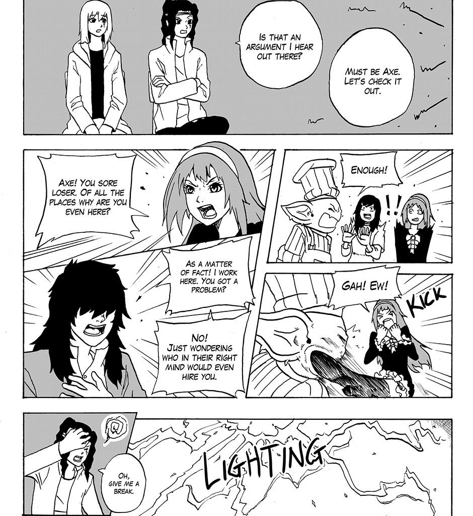 Moontachi Gaiden - Episode 25, Page 5: Ch-8: Violin Day Blues: Axe Unfortunate Reunion (Part 1) 