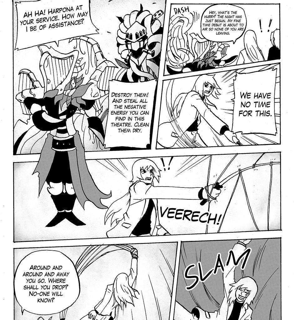Moontachi Gaiden - Episode 27, Page 1: Ch-8: Violin Day Blues: Axe Unfortunate Reunion (Part 3) 