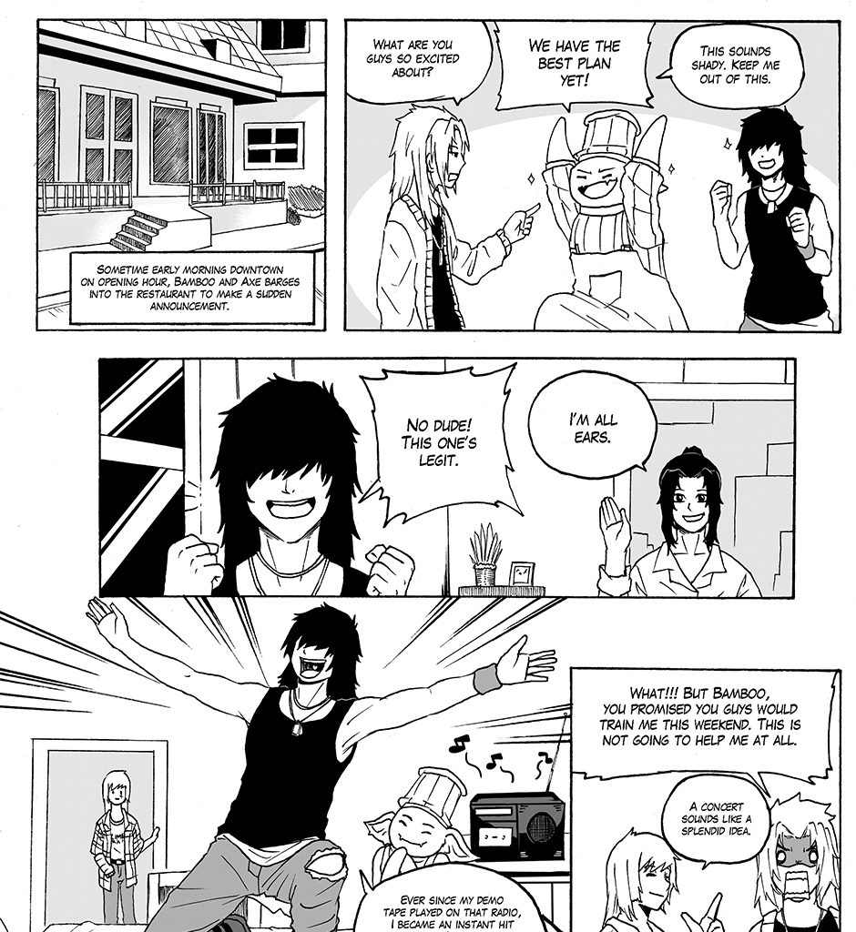 Moontachi Gaiden - Episode 36, Page 1: Ch-11: Eternal Performance: Lovers of the Moonlight Sky (Part 1)