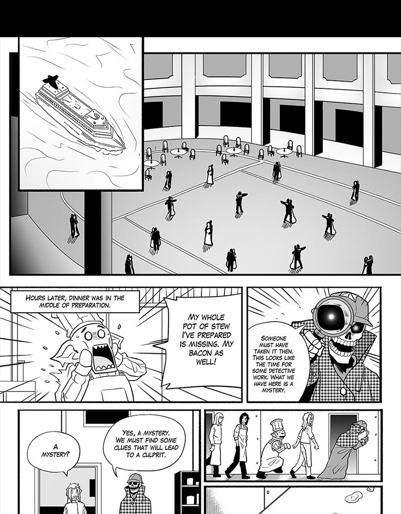 Moontachi Gaiden - Episode 45, Page 9: Ch-13: Cruise Dilemma: Bamboo's possible romance and enter Detective Tannen (Part 1)