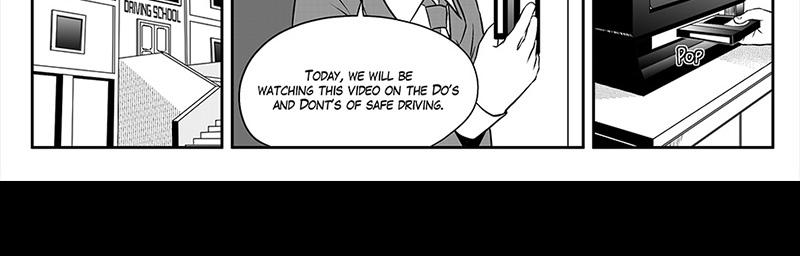 Moontachi Gaiden - Episode 50, Page 1: Ch-14 Ding Academy! A Week of Traffic Safety (Part 2)