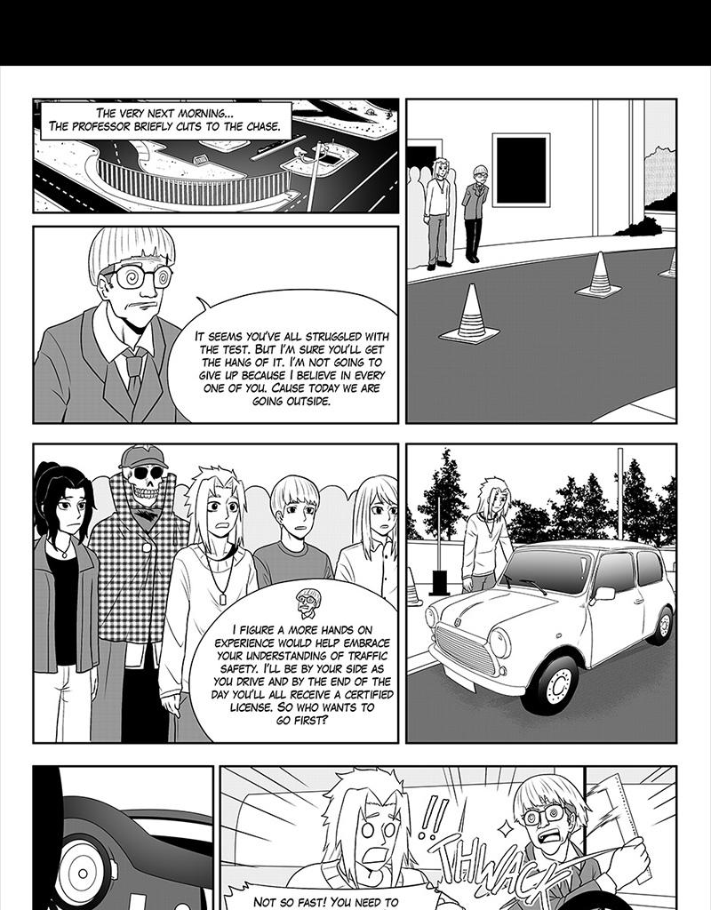 Moontachi Gaiden - Episode 50, Page 6: Ch-14 Ding Academy! A Week of Traffic Safety (Part 2)