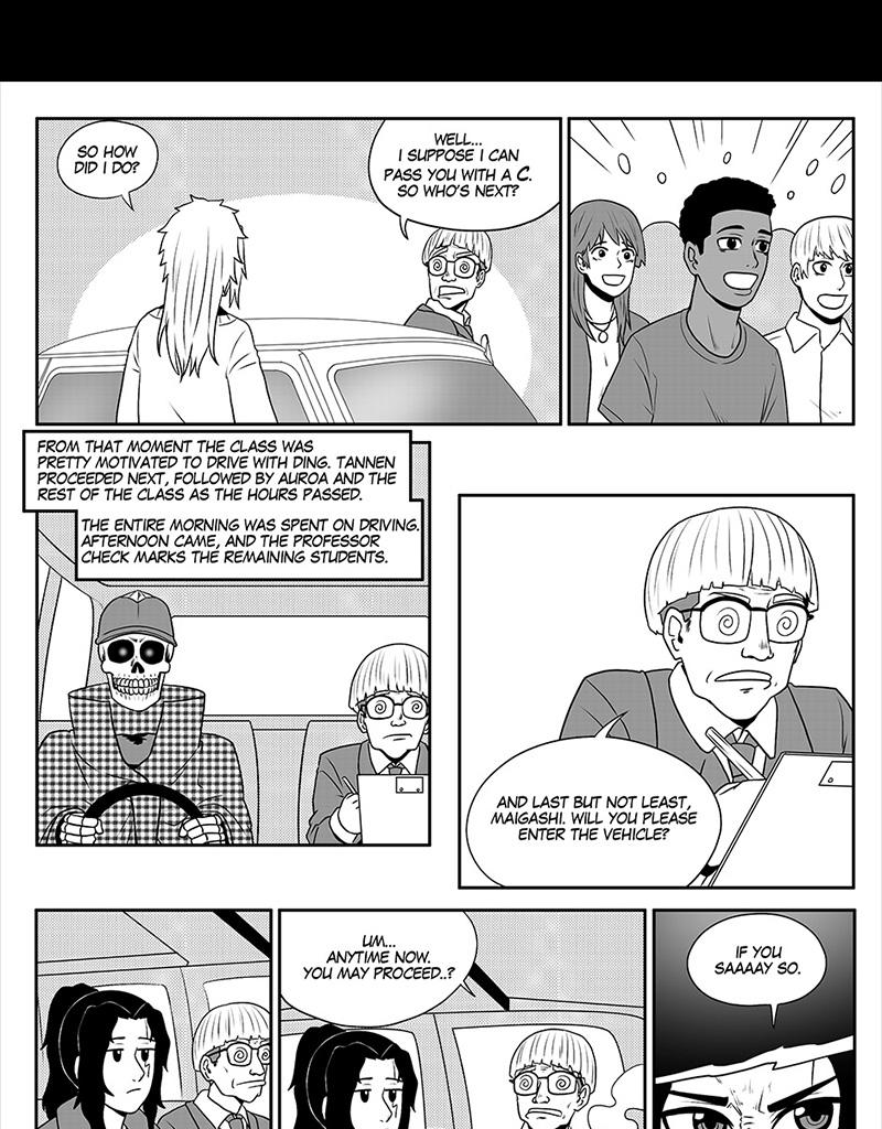 Moontachi Gaiden - Episode 51, Page 1: Ch-14 Ding Academy! A Week of Traffic Safety (Part 3)