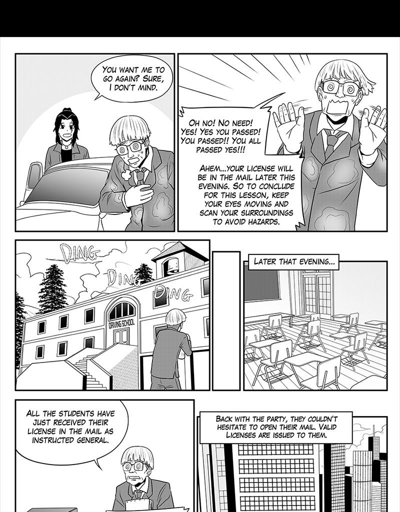 Moontachi Gaiden - Episode 51, Page 4: Ch-14 Ding Academy! A Week of Traffic Safety (Part 3)
