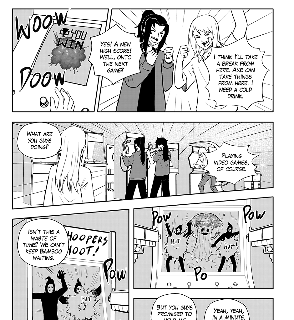 Moontachi Gaiden - Episode 62, Page 7: Ch-17: Arcade Madness (Part 1)