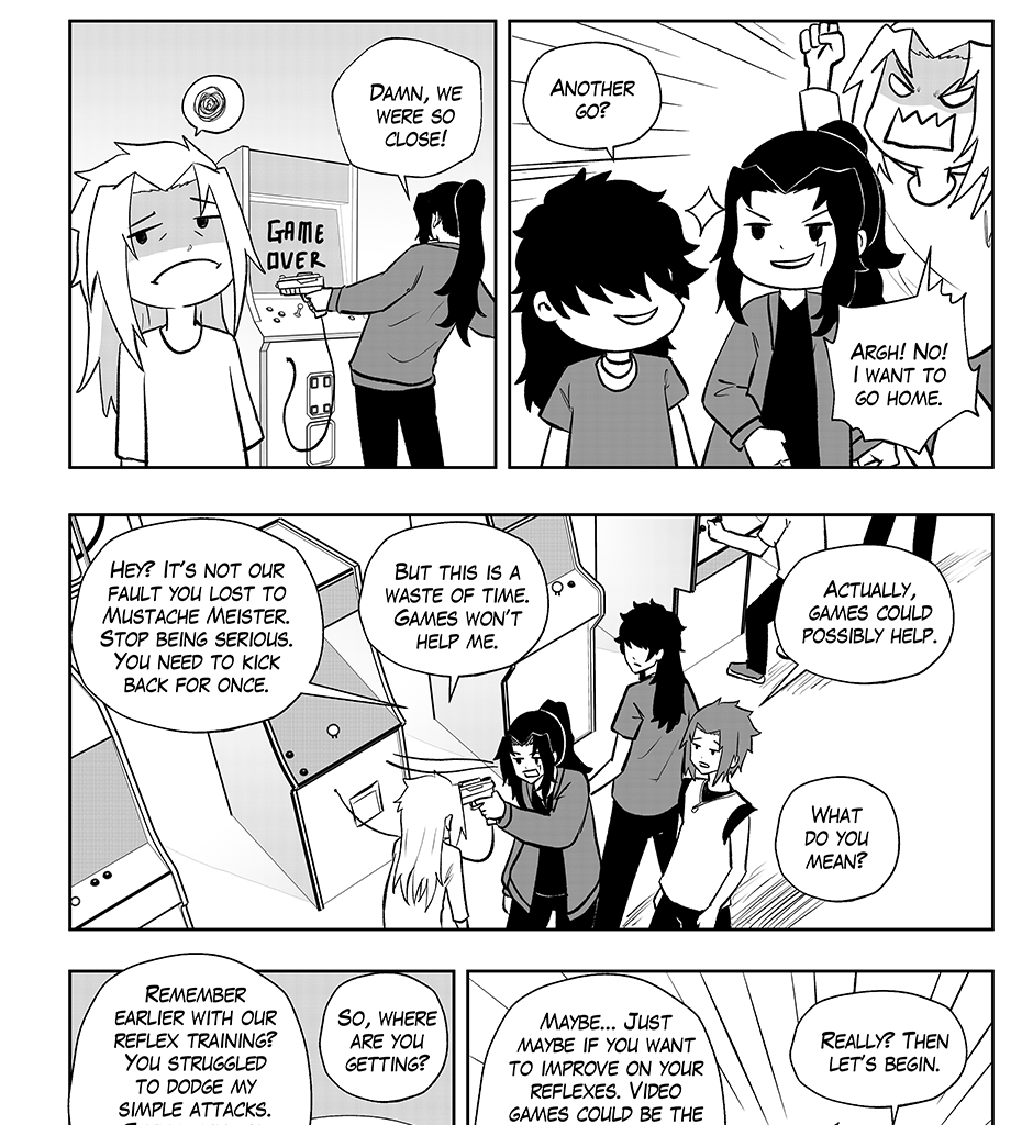 Moontachi Gaiden - Episode 62, Page 8: Ch-17: Arcade Madness (Part 1)