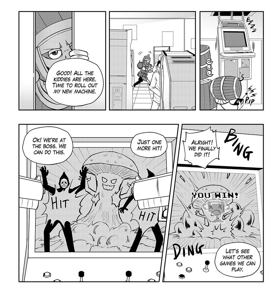 Moontachi Gaiden - Episode 63, Page 4: Ch-17: Arcade Madness (Part 2)