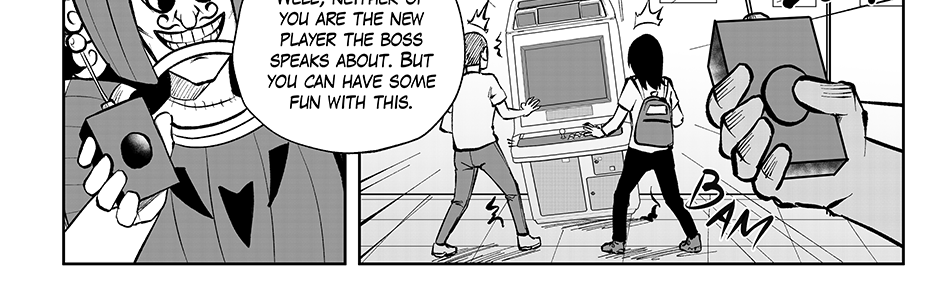 Moontachi Gaiden - Episode 64, Page 1: Ch-17: Arcade Madness (Part 3)