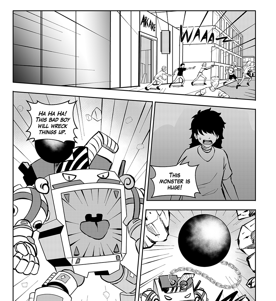 Moontachi Gaiden - Episode 64, Page 2: Ch-17: Arcade Madness (Part 3)