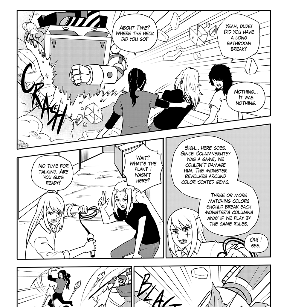 Moontachi Gaiden - Episode 65, Page 4: Ch-17: Arcade Madness (Part 4)